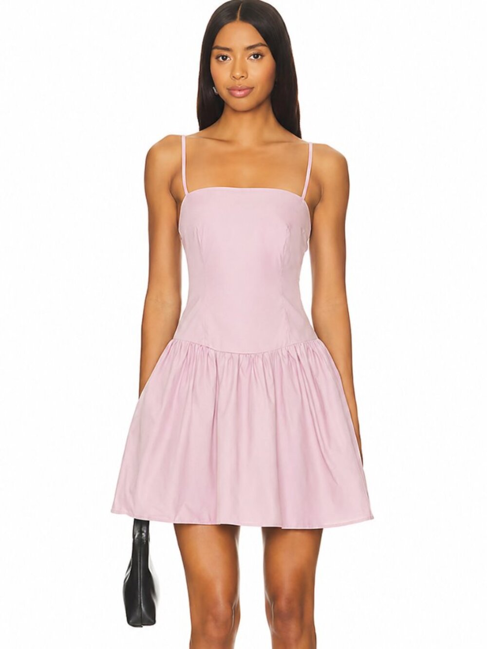 NWT Susana Monaco Strap Mini Dress Light Mauve Chamoisee Size Small